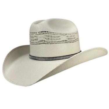 Imagem de Chapéu Country Pralana Shantung Bangora Strass III Natural - Ref. 1283