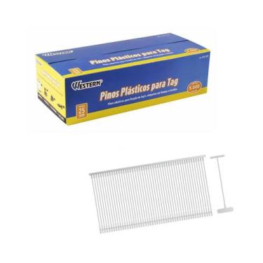 Imagem de Pinos Plasticos Para Etiquetadora Tag 25 Mm 5.000 Unidades - Western