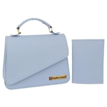 Imagem de Bolsa Feminina Transversal Casual Moda + Carteira Divisórias - Selfie 