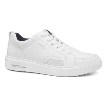 Imagem de Sapatênis Pegada Casual Couro Legitimo 111902-01 Masculino, Branco, 39