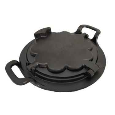 Imagem de Forma Pra Fazer Waffle Alça Ferro Fundido Fogão a Lenha 24cm - Libanez