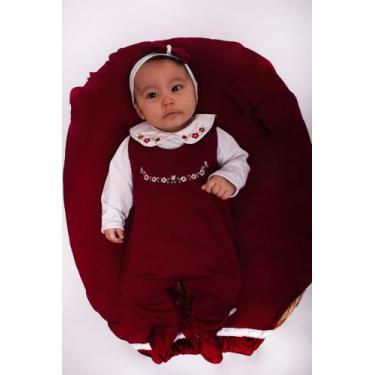 Imagem de Saída Maternidade Jardineira com Body Menina Bela 05 peças Roupas de B