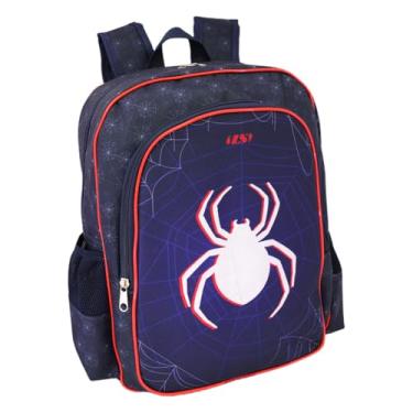 Imagem de Mochila Grande Escolar com Estampa de Aranha, Azul Marinho e Vermelhon MO4275