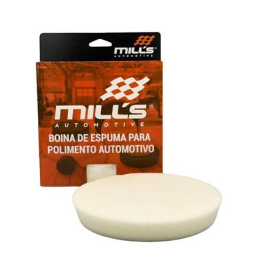 Imagem de Boina De Espuma Branca Macia Lisa 6" - Mills