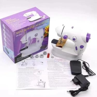 Imagem de Mini Máquina de Costura Portátil Profissional, Elétrica e Bivolt - FSS