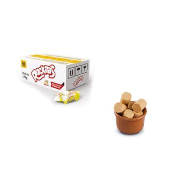 Imagem de Paçoca rolha 100 unidades- Doce de amendoim- Rockitas - rockitos