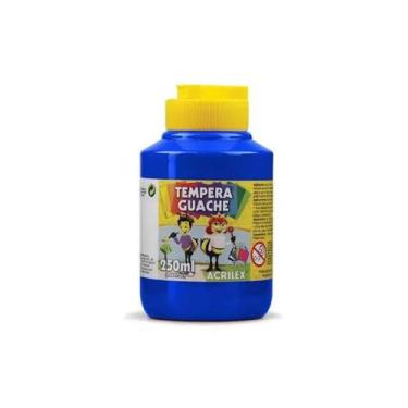 Imagem de Tinta Tempera Guache Cores Pote De 250ML Escolar Un Acrilex - Papelari