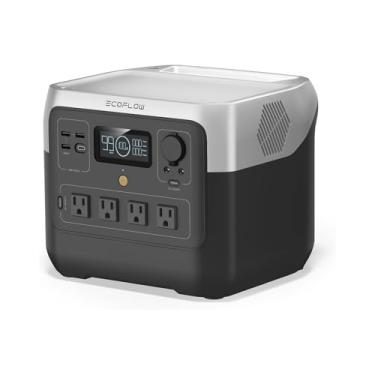 Imagem de ECOFLOW Estação de energia portátil RIVER 2 Pro, 110 120V, bateria LiFePO4 de 768Wh, carregamento rápido de 70 minutos, tomadas CA de 4X800W, gerador solar para Acampamentos ao ar livre/Uso doméstico