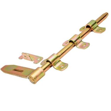 Imagem de Trinco Ferrolho Porta Janela Furo Cadeado 12 Polegadas 30Cm - TOLEMAT