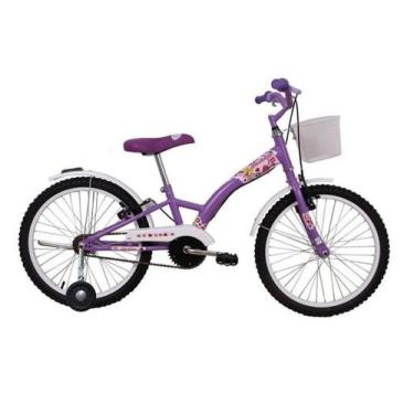 Imagem de Bicicleta Infantil Aro 20 + Rodinha Feminina Passeio - Dalannio Bike, 