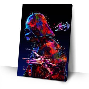 Imagem de Quadro Darth Vader Nave Grande Star Wars Sala Cinema Geek - IQ Quadros