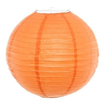 Imagem de Balão Japonês Papel Decoração Ambiente 40 cm - Galleria77, Laranja