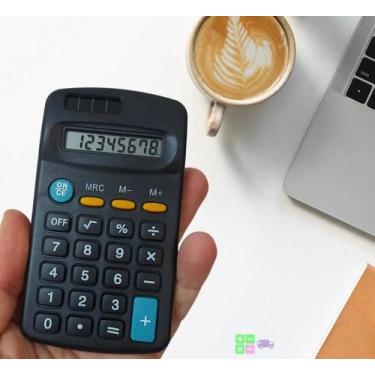 Imagem de Calculadora Eletrônica De Bolso 8 Dígitos  A Pilha AA Multiuso YP7320 