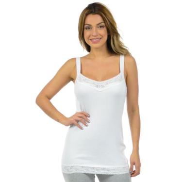 Imagem de Regata ribana canelada fenomenal, Branco, P