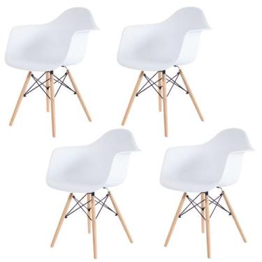 Imagem de Kit 4 Poltronas Decorativas Charles Eames Eiffel 132PP - Riverside, Br