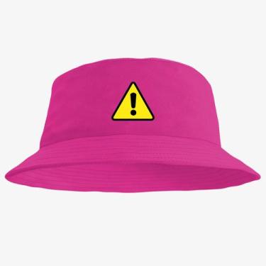Imagem de Chapéu Bucket Hat Estampado Aviso - MP Moda Masculina, Único, Pink