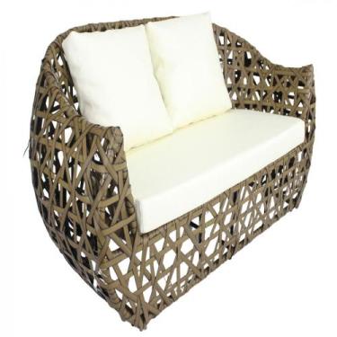 Imagem de Sofá 3 lugares Dubai em Alumínio Jardim, Área, Sala Trama Original, Ar