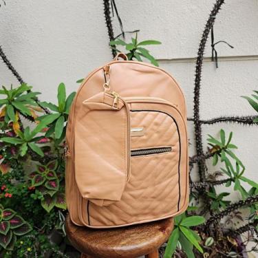 Imagem de Mochila Bolsa Feminina Social Com Estojo material ecológico - Unistar,