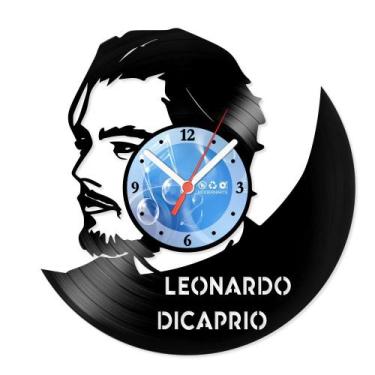 Imagem de Relógio De Parede Disco Vinil Celebridades - Leonardo Dicaprio - VCE-0