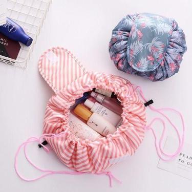 Imagem de Bolsa Necessaire Mágico Dobrável Organizador Para Viagem - oem, Rosa, 