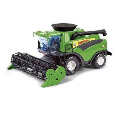 Imagem de Brinquedo Infantil Colheitadeira Fazendeiro Poliplac Agrícola Arrozeir