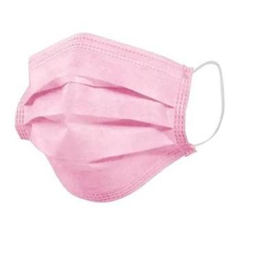 Imagem de Máscara Cirúrgica Rosa Descartável Tripla Camada Com Filtro - Wwdoll
