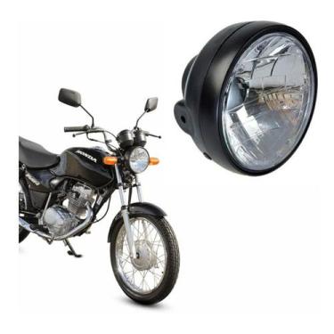 Imagem de Farol Completo Honda Cg Titan 150 04 Bloco Ótico-carcaça-aro - TurboX 