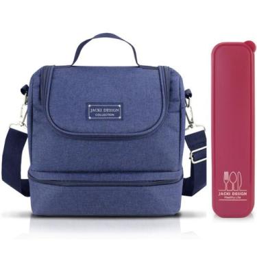 Imagem de Bolsa Térmica Lancheira Necessaire Concept Marmita Lanches Bebidas 2 C