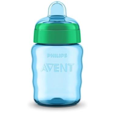 Imagem de Copo Easy Sip com Bico de Silicone SCF553/05 Philips Avent 260ml 9m+ Azul/Verde