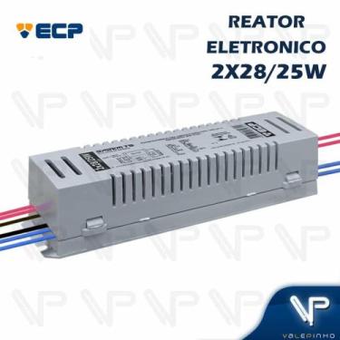 Imagem de REATOR ELETRÔNICO P/LÂMPADA FLUORESCENTE 2x28W 220V - ECP