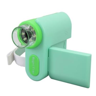 Imagem de Microscópio para Crianças, Microscópio Portátil para Crianças 1000X, Câmera de Microscópio Portátil Com Luzes LED e Tela LCD de 2 '', Microscópio Portátil de Bolso, Kit de