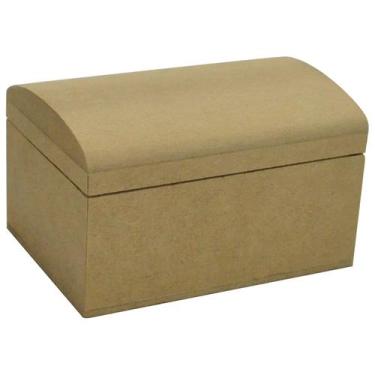 Imagem de Kit 5 Mini Baú Com Dobradiça Abaulado Multiuso11x7,5x6,5 Mdf 6mm Madei