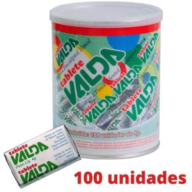 Imagem de Chiclete Tablete Goma de Mascar Valda - Pote com 100 un - CANONNE