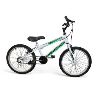 Imagem de Bicicleta Infantil Aro 20 Avance SX Freios V-brake, Branco, Verde
