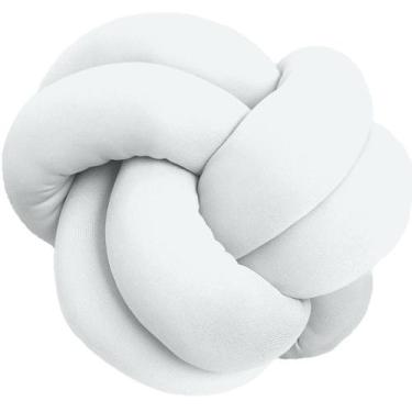 Imagem de Almofada de nó Escandinavo Branco - Díspar Design