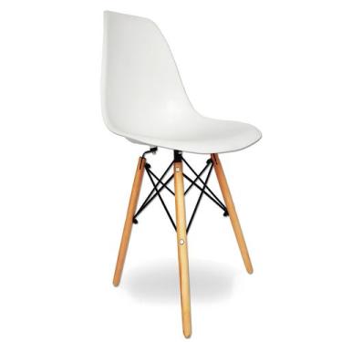 Imagem de Cadeira Sala De Jantar Charles Eames Eiffel Pés De Madeira - Rivatti