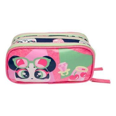 Imagem de Estojo Pequeno Triplo Panda Miami - Puket Cor Azul-marinho