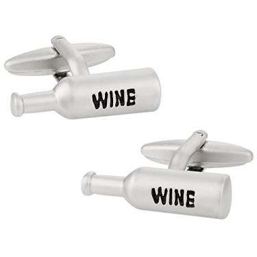 Imagem de Abotoaduras de garrafa de vinho Cuff-Daddy com caixa de apresentação