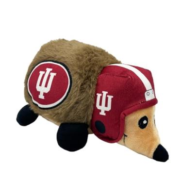 Imagem de NCAA Indiana Hoosiers Brinquedo de Ouriço de Pelúcia para Cães e Gatos, Brinquedo Legal Macio para Brincar Divertido e Interativo, Brinquedo de Mastigar Cachorro com Squeaker, Brinquedo Licenciado