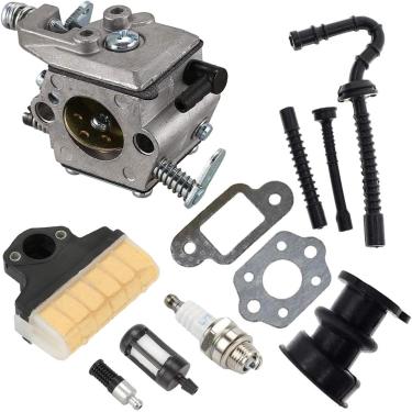 Imagem de AnRuiJiaDu Kit de ajuste de filtro de ar de carburador MS 250 para peças de motosserra Stihl 021 023 025 MS210 MS230 MS250 compatíveis com carburador Walbro WT286