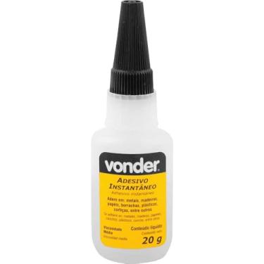 Imagem de Vonder, Adesivo Instantâneo Cianoacrilato, Industrial, 20 g.