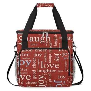 Imagem de CFERSAN Bolsa de transporte para cafeteira red love romance, bolsa de viagem compatível com Keurig K-Mini ou K-Mini Plus, caixa portátil para cafeteira com bolsos para cápsulas K-cup