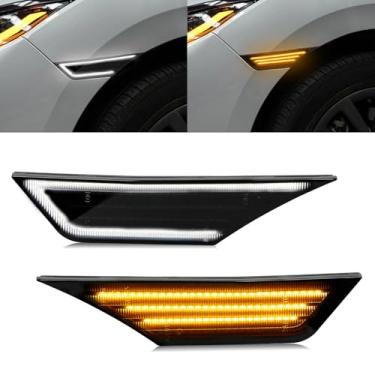 Imagem de HERCOO Luzes de LED laterais compatíveis com Honda Civic 10GEN 2016-2019