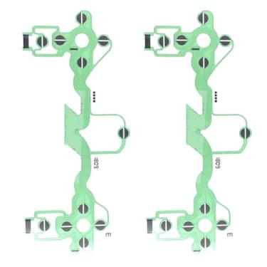 Imagem de DBEIXIWEI Kit de acessórios de reparo de console de 2 peças, teclado de filme condutor, fita de cabo flexível, peça sobressalente para controle PS4 JDM-001 para Dualshock