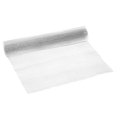 Imagem de PATIKIL Rolo de malha de arame de gaiola soldada de 40 cm x 3 m, 6 mm, furo quadrado de calibre 20 304, tela de malha de metal, tela de malha de metal para cerca de animais de jardim