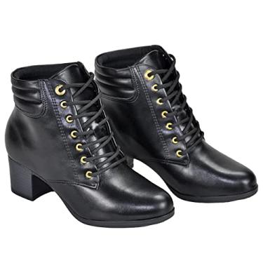 Imagem de BOTA MODARE NAPA PRETO COTURNO SALTO BAIXO 5CM 7072103 Cor:Preto;Tamanho:39