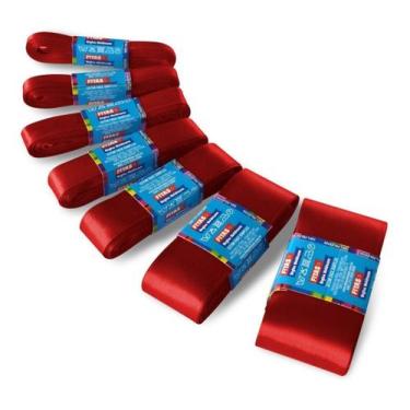 Imagem de Fita De Cetim Mimosa 20mm X 10 Mts C/5 Un = 50metros - Fitas Regina Wo