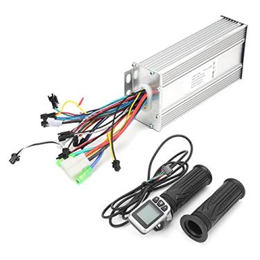 Imagem de 36V/48V Controlador 1000W e Conjunto de Guidão, Controlador Sem Escova 124dx LCD Twist Bush Grip for Electric Scooter