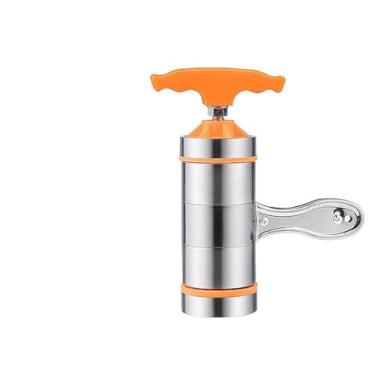 Imagem de Máquina de Macarrão de Macarrão de Aço Inoxidável 7 Pressione Moldes Ravioli Spaghetti Lasanha Elegante Design Cozinha Doméstica