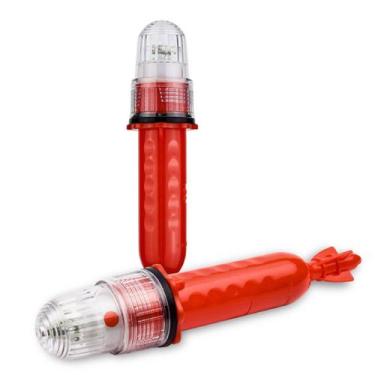 Imagem de Sinalizador Náutico Pisca Pisca Estrobo Luz Led 3 Cores Para Pesca Red